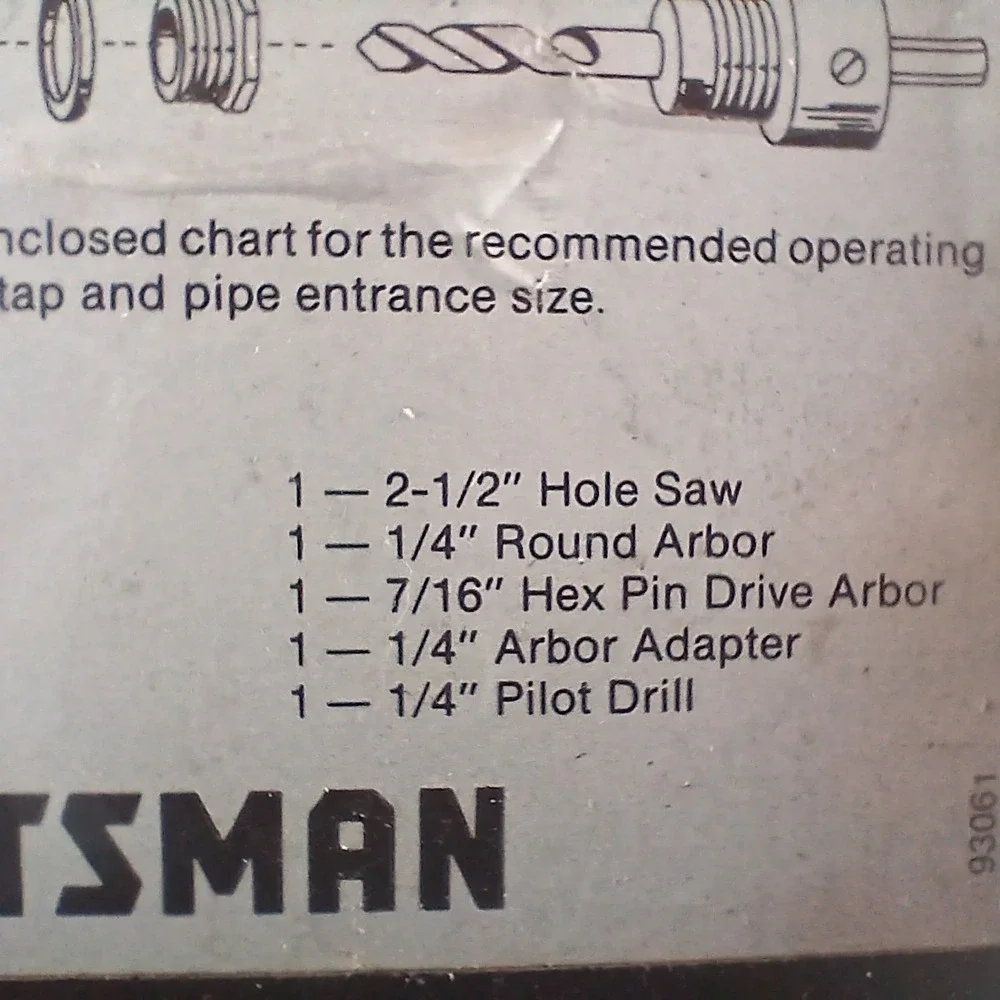 Sears Craftsman 13 Piece High Speed Hole Saw Kit #25763 In Case 93062